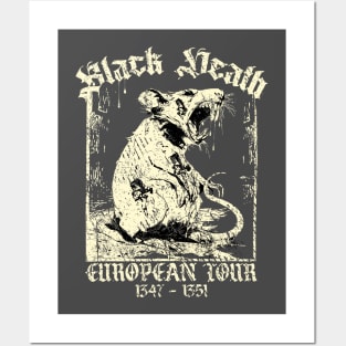 Vintage BLACK DEATH European Tour Posters and Art